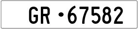 Trailer License Plate